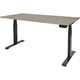 Bureau assis-debout Schavenburg Dextro plus piètement en T Robson Oak