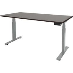 Bureau assis-debout Schavenburg Dextro Plus piètement en T Logan Oak
