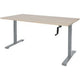 Bureau assis-debout Schavenburg Dextro manivelle pied en T Chêne Lindberg