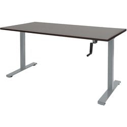 Bureau assis-debout Schavenburg Dextro pendule pied en T chêne Logan