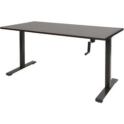 Bureau assis-debout Schavenburg Dextro pendule pied en T chêne Logan