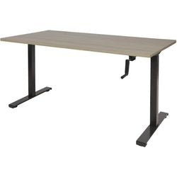 Bureau assis-debout Schavenburg Dextro pendule Pied en T Chêne Robson