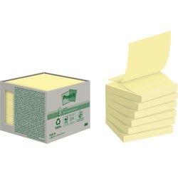 Notes adhésives recyclées post-it jaune