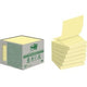 Notes adhésives recyclées post-it jaune