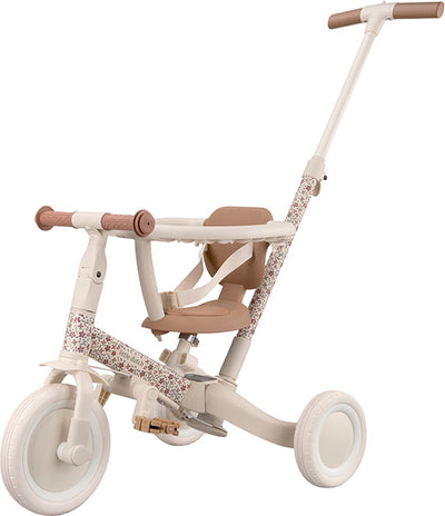 Little Dutch - Tricycle 4 en 1 avec barre de poussée - fleur ensoleillée