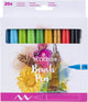 Bruynzeel Ecoline Brush Brush Pen Set Landscapes, 20 couleurs