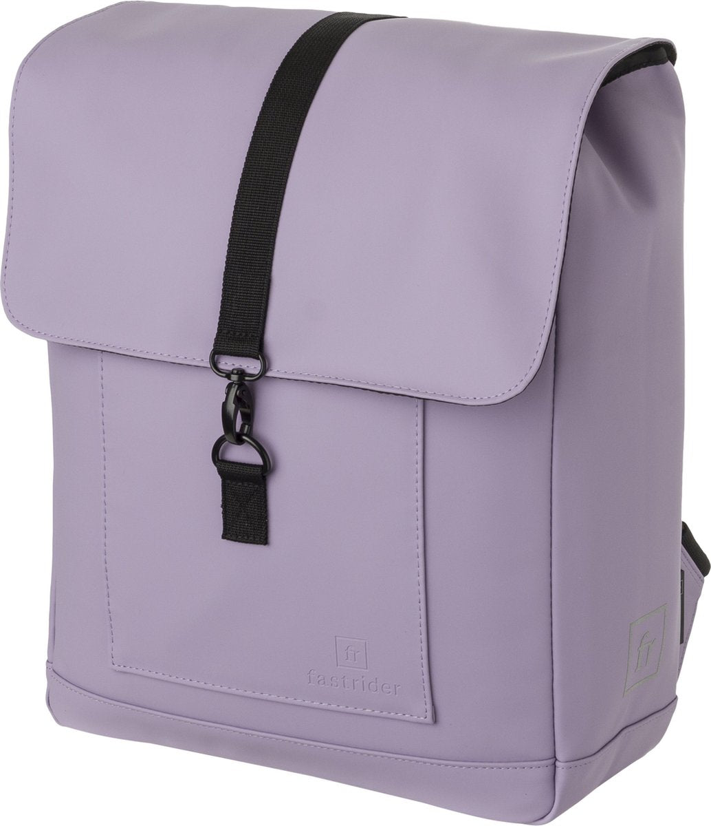 Fastrider jaxx ii sacoche de vélo simple - sac à dos de vélo amovible - 14l - click'ngo - hydrofuge - violet