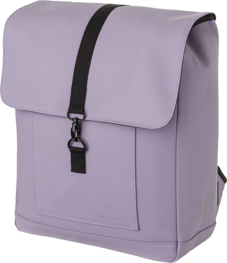 Fastrider jaxx ii sacoche de vélo simple - sac à dos de vélo amovible - 14l - click'ngo - hydrofuge - violet