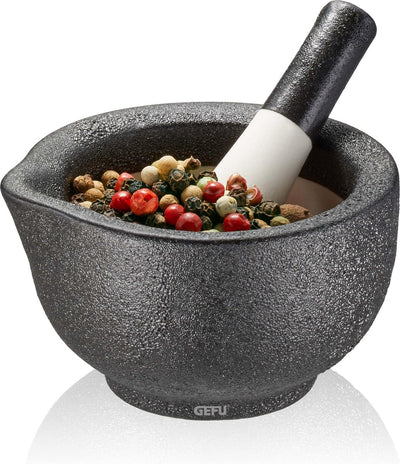 Gefu grino mortar with pestle – ø 7.7 cm – porcelain
