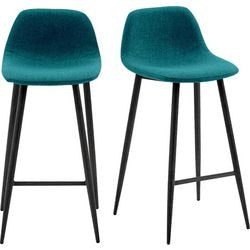 Tabouret de bar paper flow tissu gris
