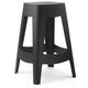 Tabouret de bar paperflow plastique noir
