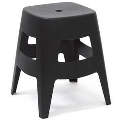 Tabouret paperflow plastique noir