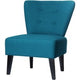 Chaise d'accueil paper flow tissu bleu