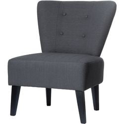 Chaise d'accueil paper flow tissu noir