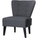 Chaise d'accueil paper flow tissu noir