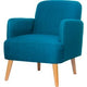 Chaise d'accueil Brooks tissu paperflow bleu