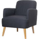 Chaise d'accueil Brooks tissu paperflow noir