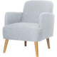 Chaise d'accueil Brooks tissu paperflow gris