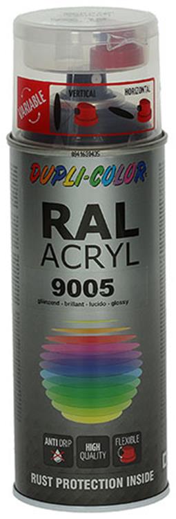 Motip 1000549 - 349836 ral 9005 noir profond 400 ml | 2 pièces