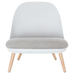 Chaise d'accueil paper flow tissu blanc
