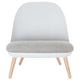Chaise d'accueil paper flow tissu blanc
