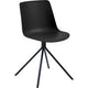 Chaise visiteur paperflow plastique noir