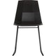Chaise visiteur paperflow plastique noir