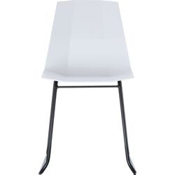 Chaise visiteur paperflow plastique blanc