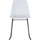 Chaise visiteur paperflow plastique blanc