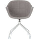 Chaise visiteur paperflow tissu gris