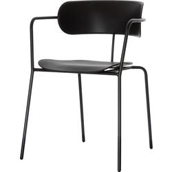 Chaise visiteur paperflow plastique noir