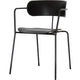 Chaise visiteur paperflow plastique noir