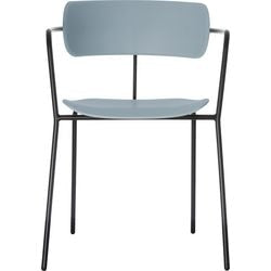 Chaise visiteur paperflow plastique bleu