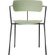 Chaise visiteur paperflow plastique vert