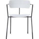 Chaise visiteur paperflow plastique blanc