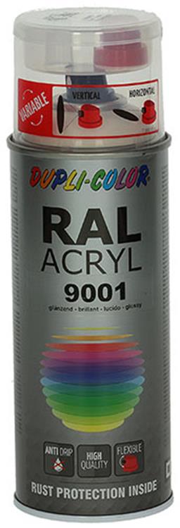 Motip 1000553 - 354793 ral 9001 blanc crème 400 ml | 2 pièces