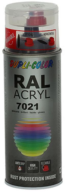 Motip 1000570 - 366185 ral 7021 gris noir 400 ml | 2 pièces
