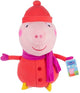 Peluche Sambro Peppa Pig - Peluche Peppa 50 cm - Édition hiver