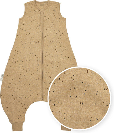 Meyco baby rib mini spot baby summer sleep global jumper - mélange caramel - 104 cm - 0,5 tog