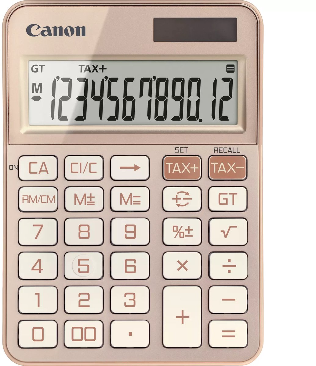 Canon ks-125kb calculatrice de bureau calculatrice de base or rose