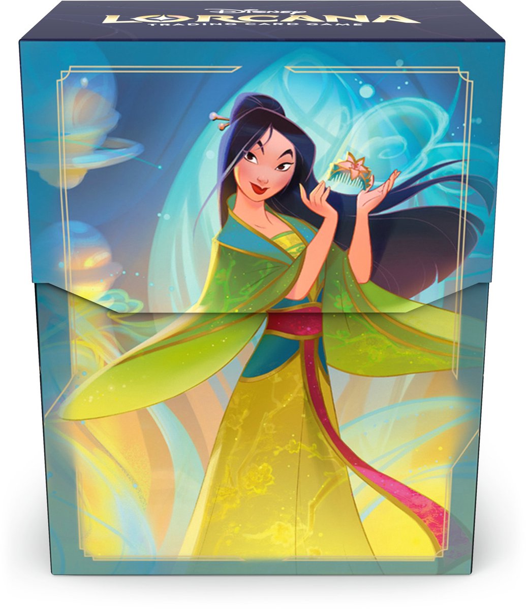 Disney Lorcana Ravensburger TCG Deck Box Mulan Cartes Boîtes
