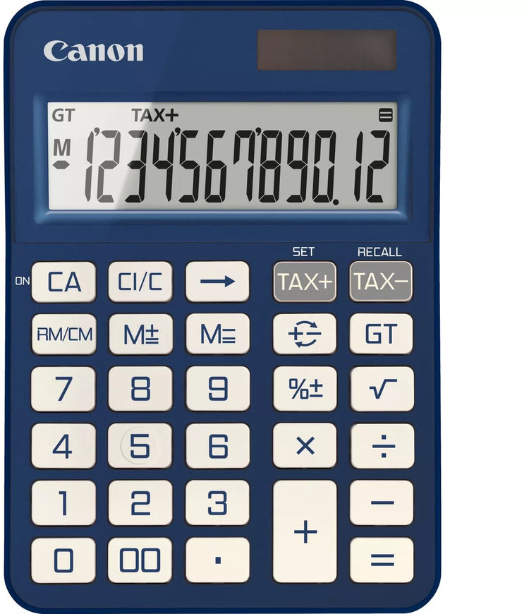 Calculatrice de bureau électronique Canon ks125kb bl pour l'école et le bureau, bleue