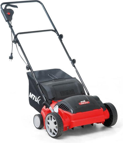 Scarificateur électrique réglable en 5 hauteurs Wolf-garten avec poignée rabattable - largeur de travail 30cm - 1200 w - bac de ramassage 35 litres - smart 30 ve