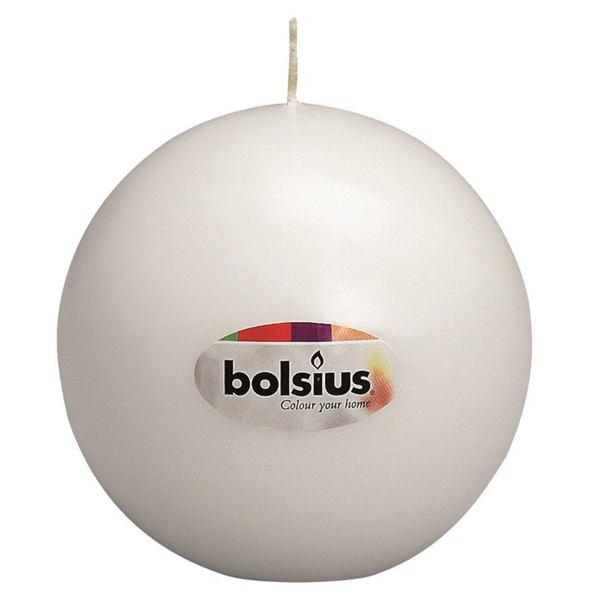 Bougie boule Bolsius 70mm blanche