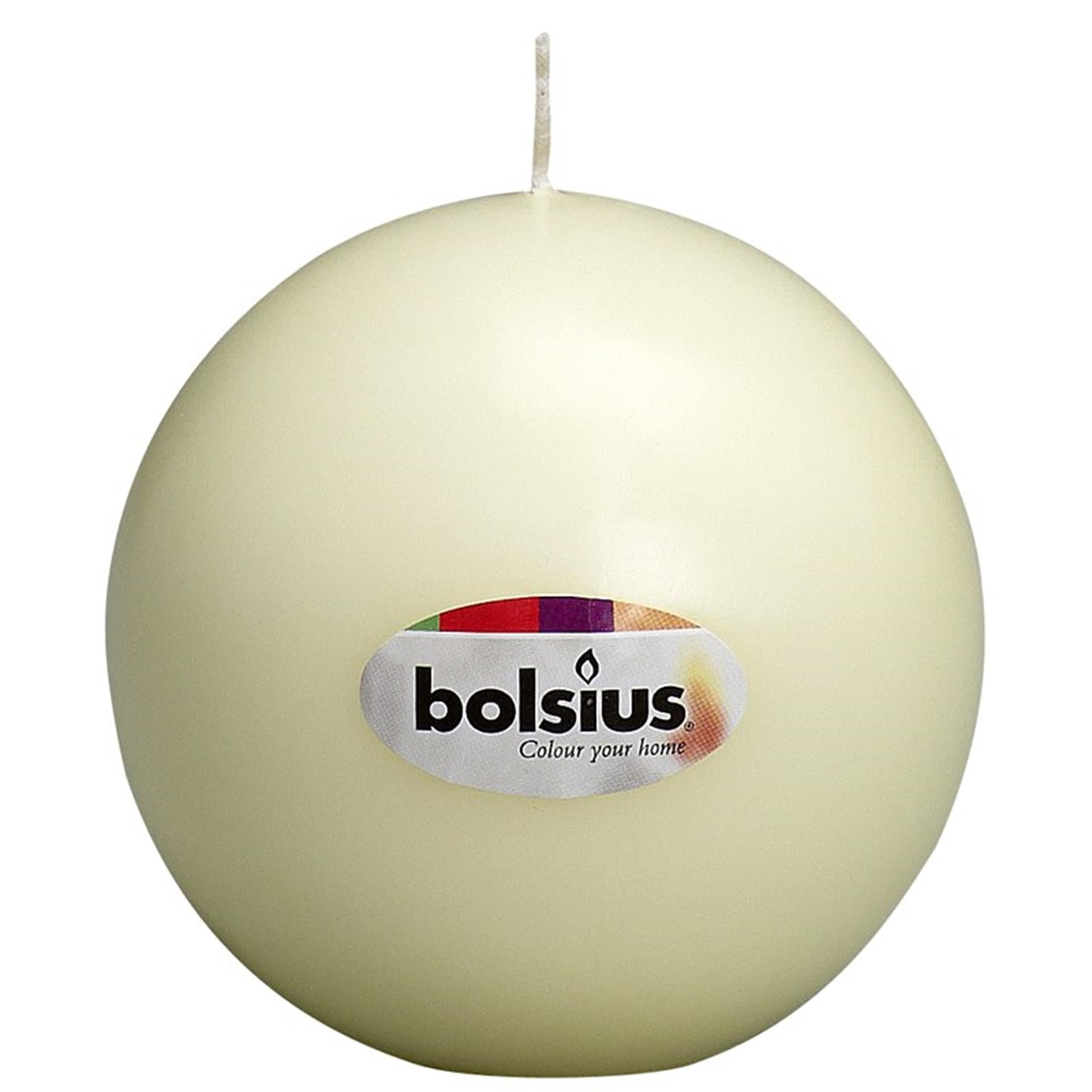 Bougie boule Bolsius 70mm ivoire