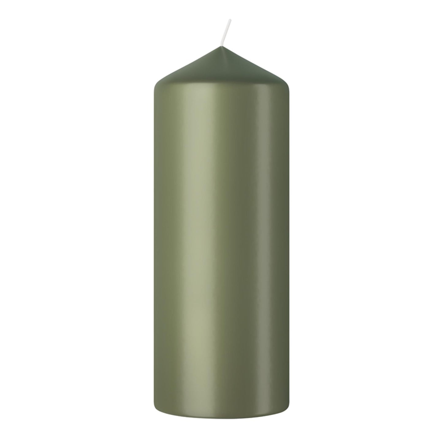 Bougie pilier Bolsius 150 58 olive fraîche