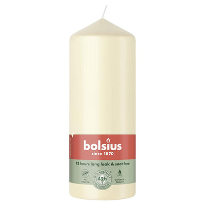 Bougie pilier Bolsius 150 58 perle douce