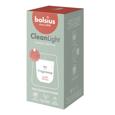 Bolsius Refill Clean Light Pack 2 zéro