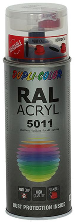 Motip 1000606 - 710407 ral 5011 bleu acier 400 ml | 2 pièces