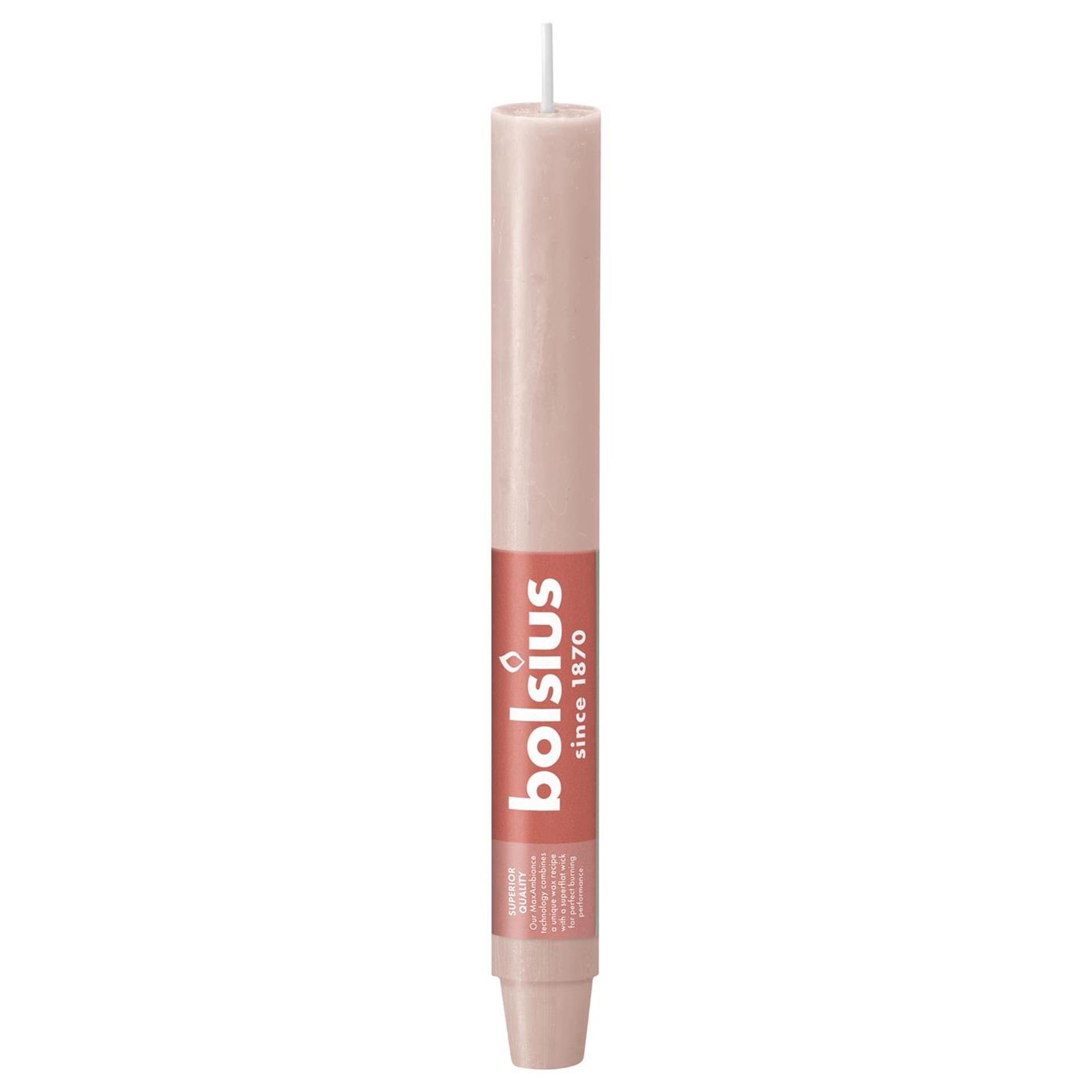 Bougie de table Bolsius xl 230 30 rose